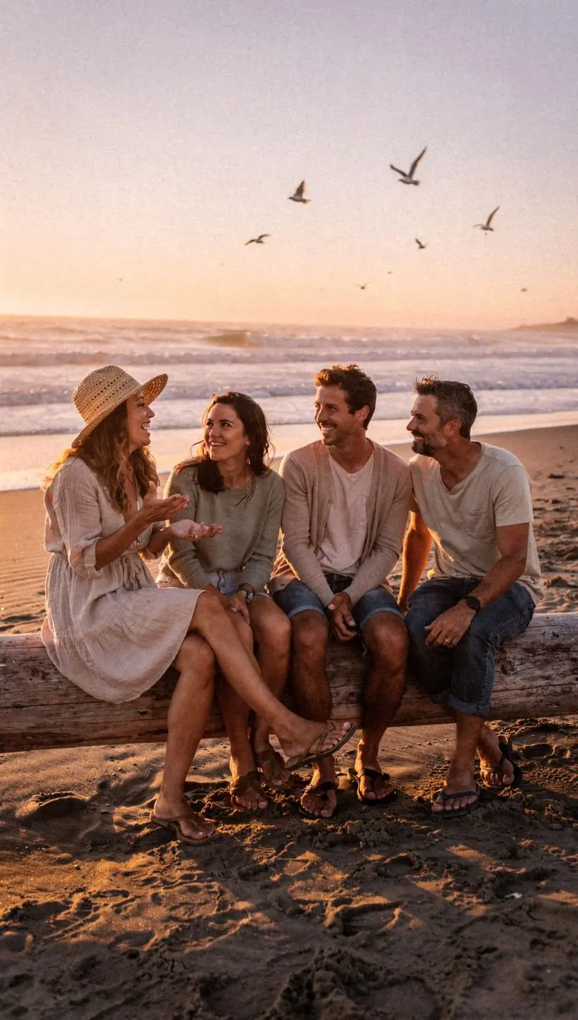 Person using a tablet to read community stories and access practical resources online.